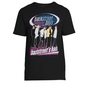 NEW Backstreet Boys Backstreets Back Black T-Shirt Music Tee Graphic Men xxl